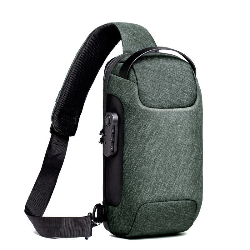 Waterproof USB Anti-Theft Crossbody Bag
