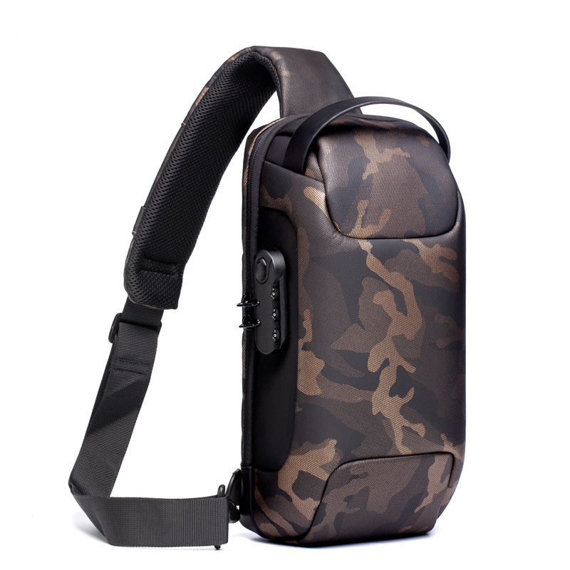 Waterproof USB Anti-Theft Crossbody Bag