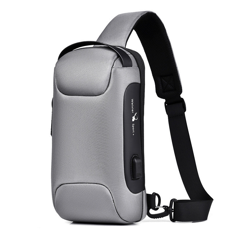 Waterproof USB Anti-Theft Crossbody Bag