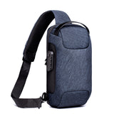 Waterproof USB Anti-Theft Crossbody Bag
