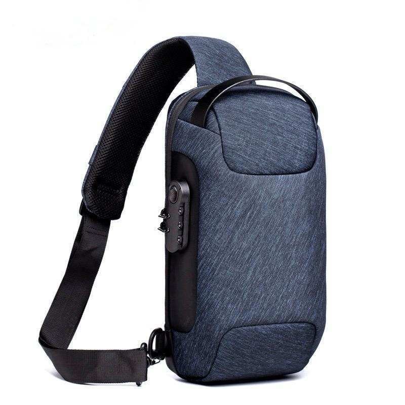 Waterproof USB Anti-Theft Crossbody Bag