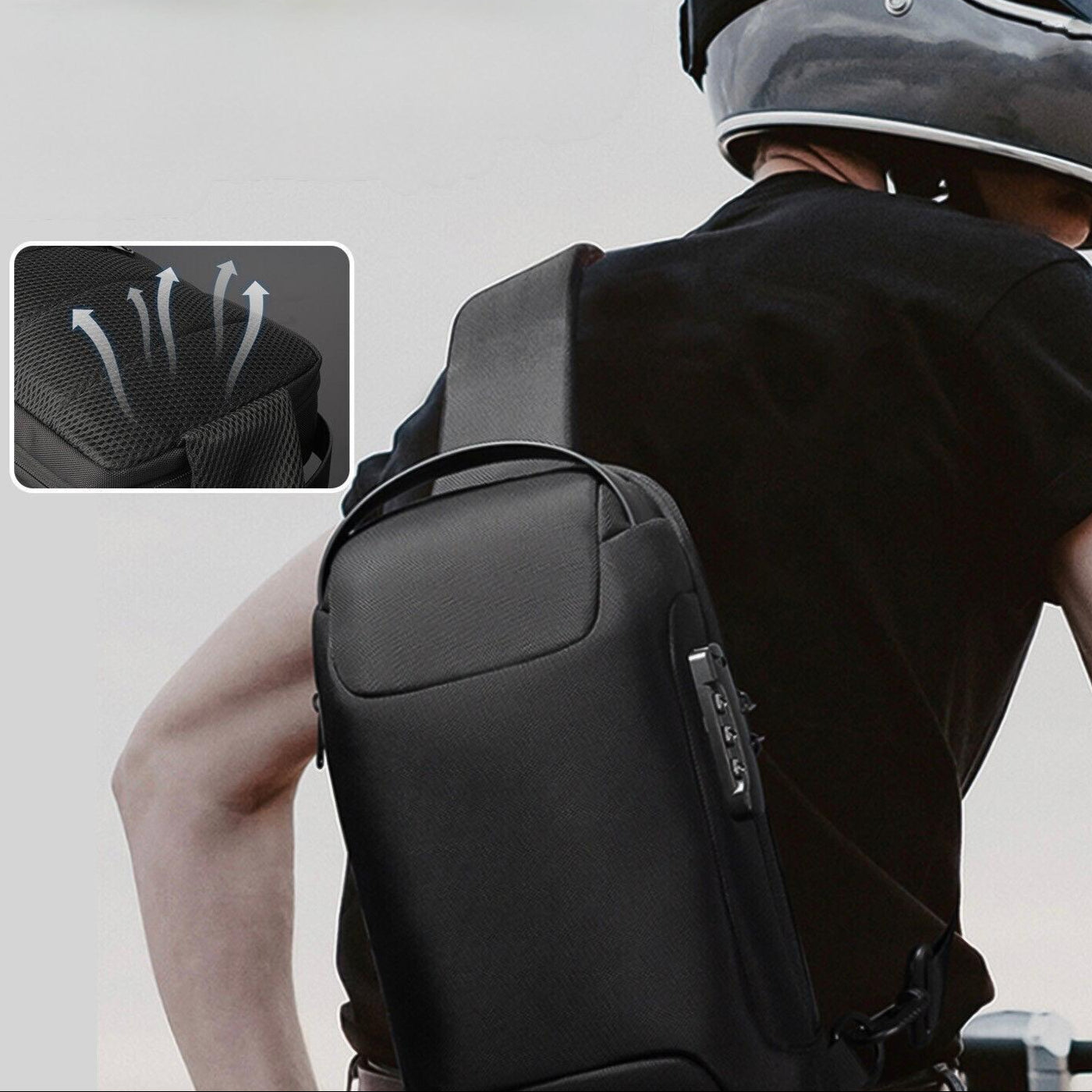 Waterproof USB Anti-Theft Crossbody Bag