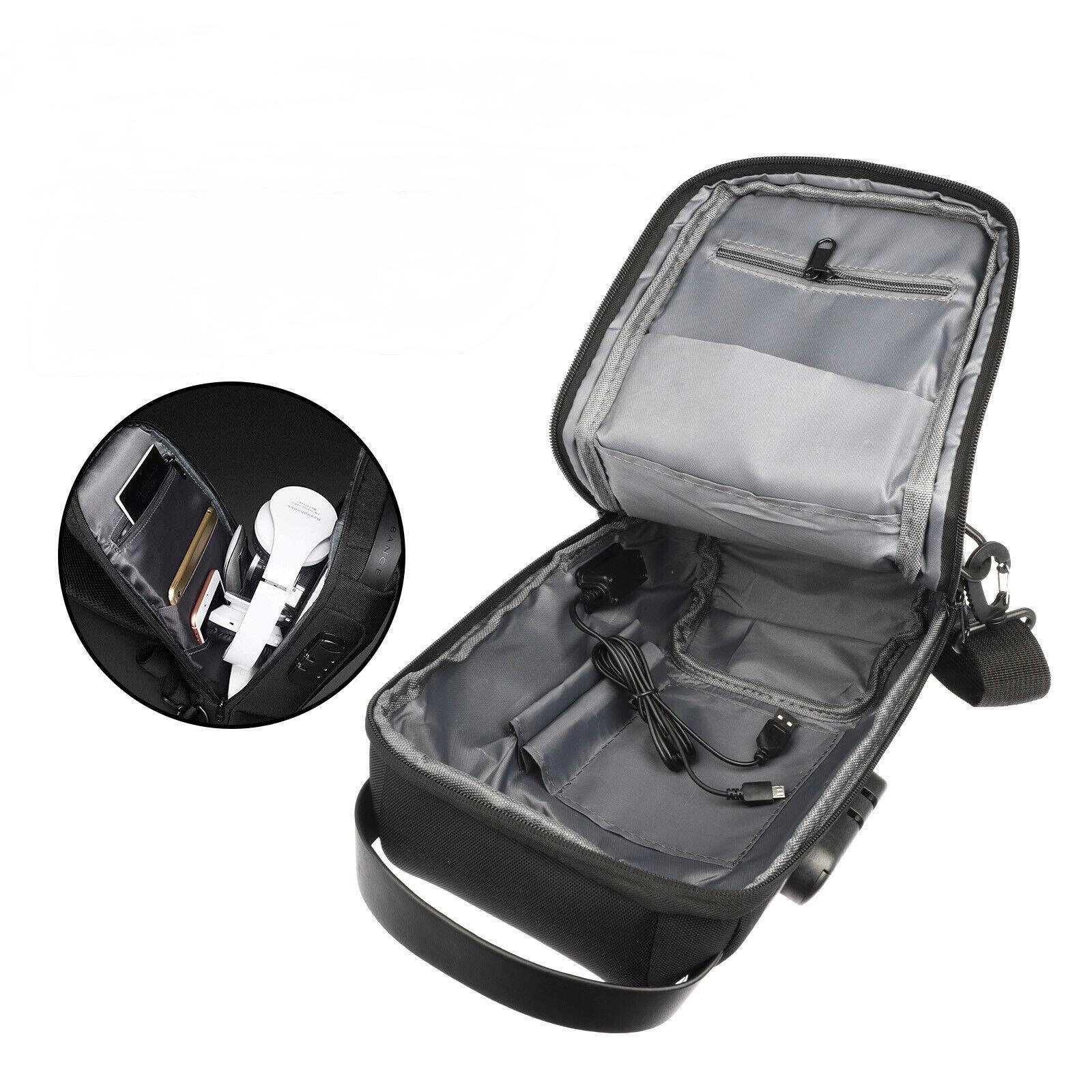 Waterproof USB Anti-Theft Crossbody Bag