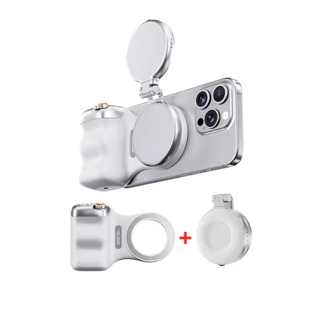 Magnetic Camera Grip and Fill Light