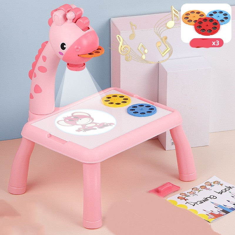 Kids LED Projector Drawing Desk