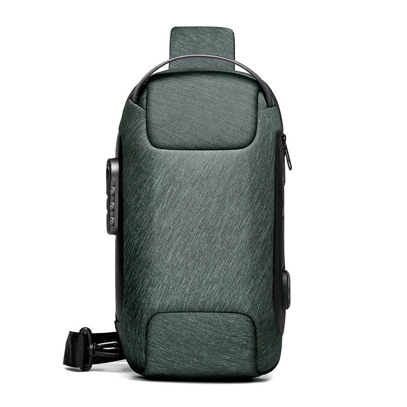 Waterproof USB Anti-Theft Crossbody Bag