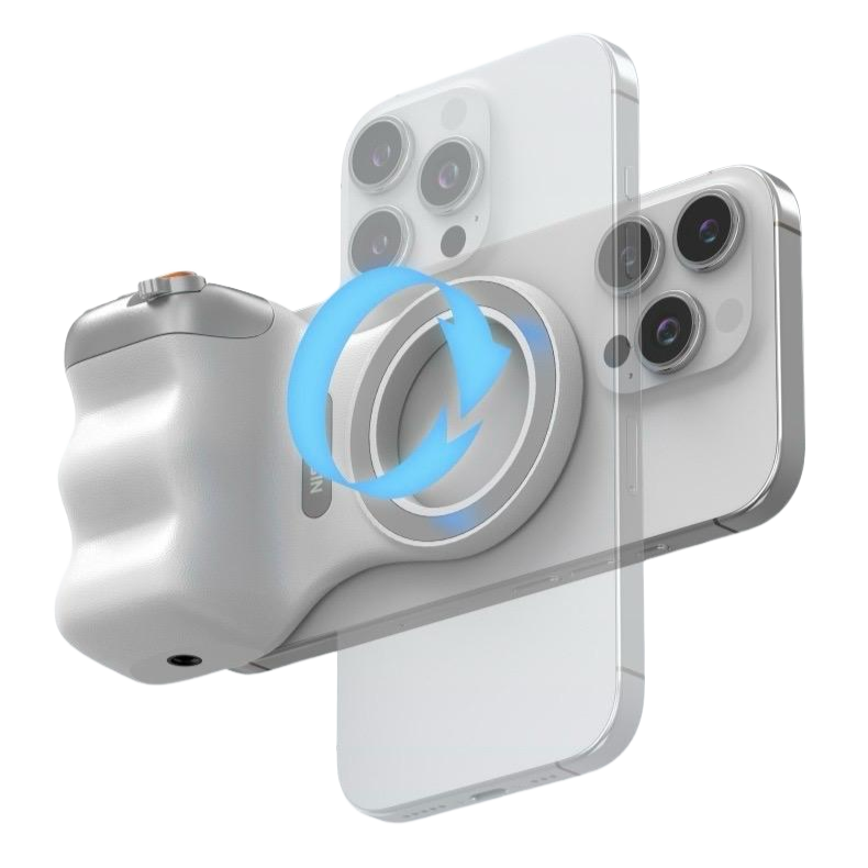 Magnetic Camera Grip and Fill Light
