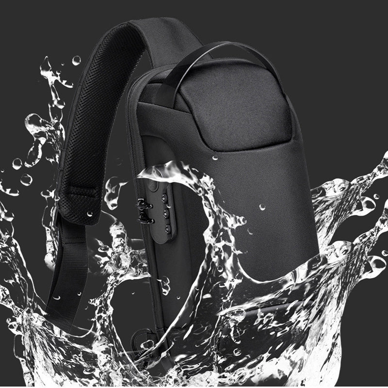 Waterproof USB Anti-Theft Crossbody Bag